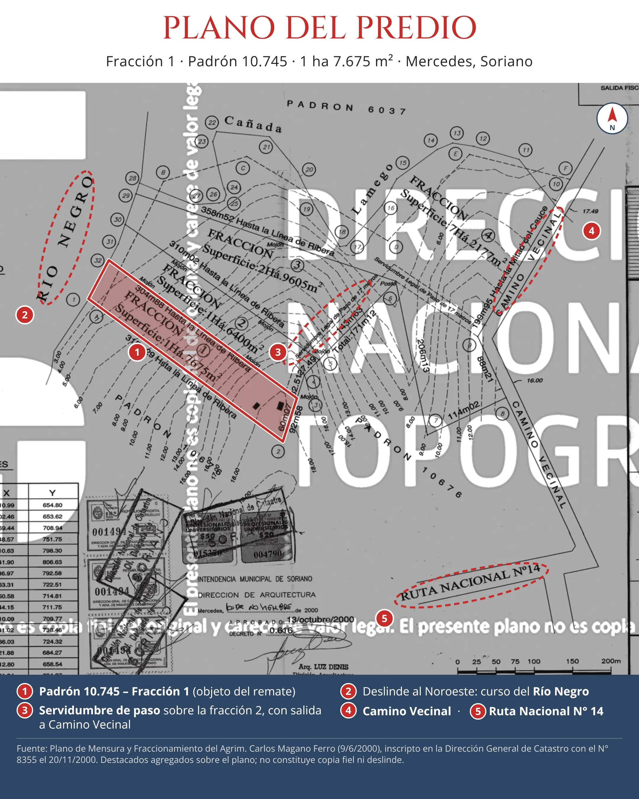 Plano del predio